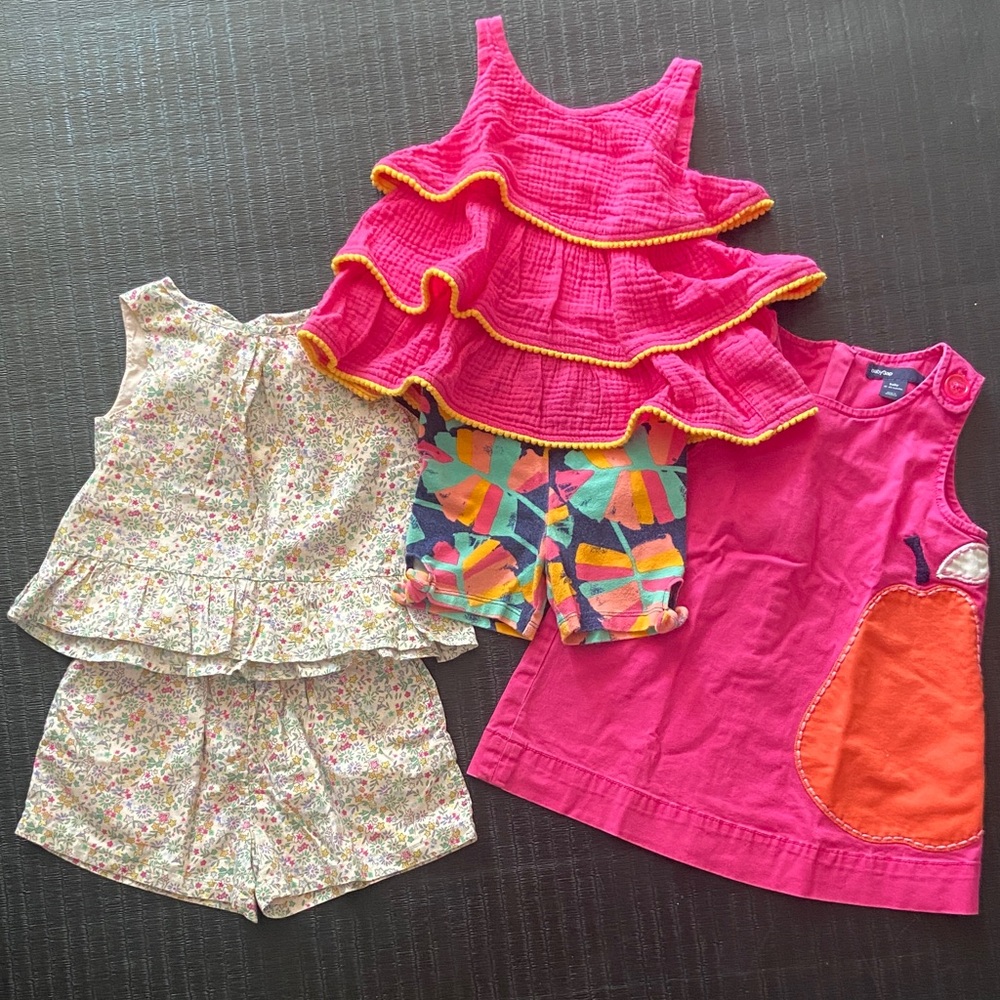 Bundle of Toddler Matching Sets - Pink, Multicolor, Floral
